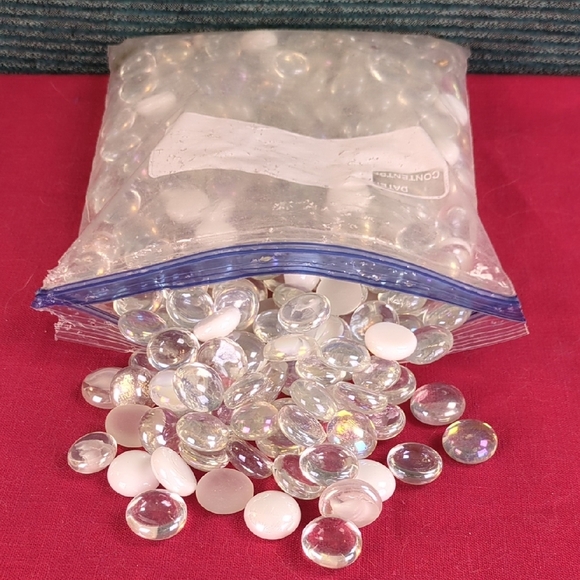 Flat Back Glass Gems/Pebbles/Marbles For Vases And Other Decor - Picture 1 of 7